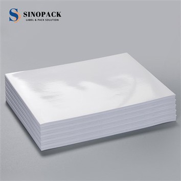 Matte White PET Stikcer Dengan Pencetakan Laser